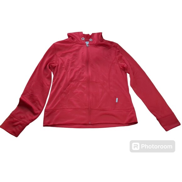NYCE Clothing Co. Women's Bright Red Hooded Jacket Size M.  No String - Picture 3 of 11